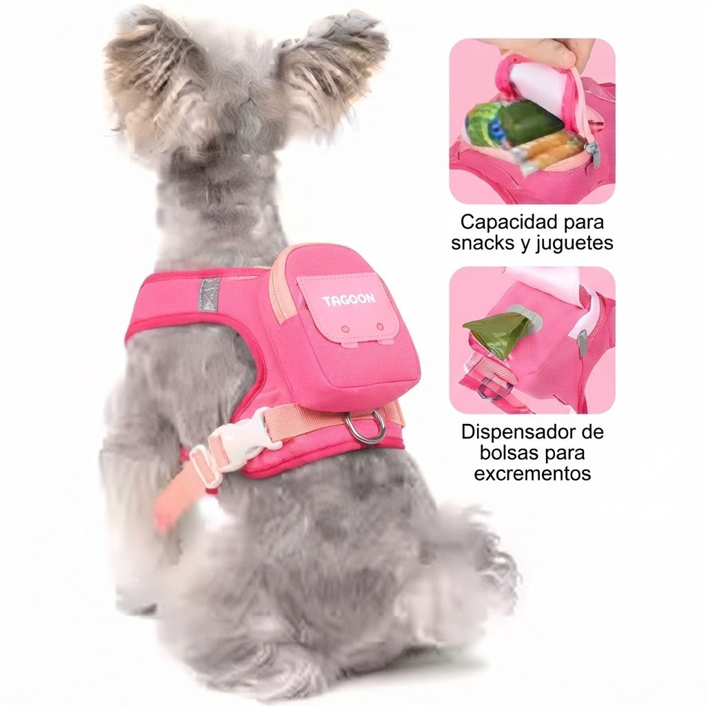 Tagoon | Arnés con mochila para perros